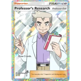Pokemon Pocket - Card Professor's Research illustration Prof. Oak