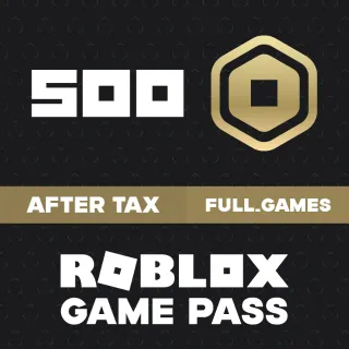 500 Robux via Game Pass - Roblox