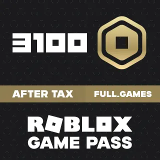 3100 ROBUX VIA GAME PASS - ROBLOX