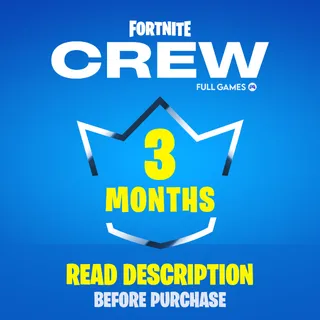 Fortnite Crew 3 Months | Prepaid Account | INSTANT DELIVERY