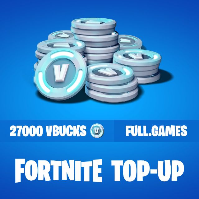 Fortnite 27000 Applied Vbucks Top Up Game Items Gameflip