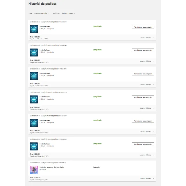 Fortnite Crew 6 Months Prepaid + Shaka Surfin INSTANT DELIVERY