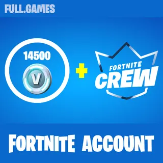 14500 VBucks + Crew - Fortnite Account | Instant Delivery