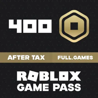 400 Robux via Game Pass - Roblox