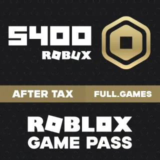 5400 ROBUX AFTER TAX VIA GAME PASS