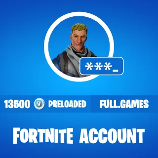 14500 VBucks w/ Crew Applied Fortnite Account Access
