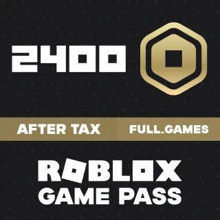 2400 Robux via Game Pass - Roblox