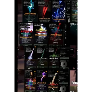 Account Fisch LV Max Unlock Polaris Serenade, Astraeus Serenade, Fabulous Rod