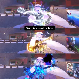 Fisch Account LV MAX | 100% Rod Unlock | 100% Bestiary | Unlock Masterline Rod, Lullaby, Fallen Snowblade, Polaris Serenade