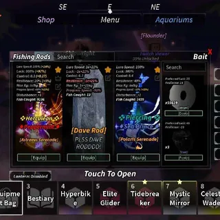 Account Fisch Lv Max 99% Rod