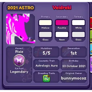 ASTRO VEIDREKI 2021