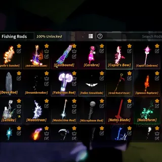 Fisch Account With Masterline, Astraeus, Lullaby, Polaris, Noiseform, Natesblade, Castbound, Fallen Snowblade