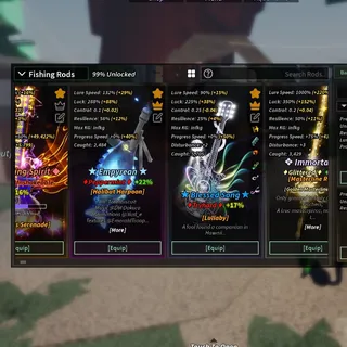 Fisch Account With Golden Masterline Astraeus Lullaby Castbound Halibut Harpoon Noiseform Nates Blade Leprechaun Line z