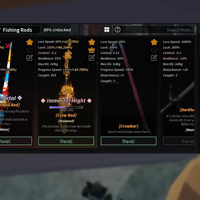 Fisch Account With Golden Masterline Lullaby Remembrance Soulreaper ...