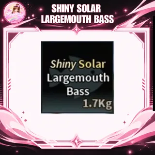 SHINY SOLAR LARGEMOUTH BASS
