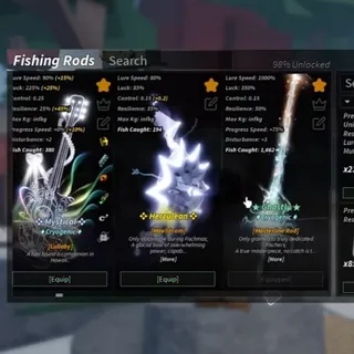 Fisch Account Masterline, Lullaby, Astraeus, Polaris, Noiseform, God Breaker