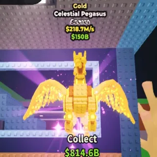 Gold Celestial Pegasus