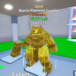 Bearini Plammini Guardini Gold   / Go Up For Brainrots Fortnite