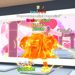 Popocatepelini Popozini Ice&Fire Fortnite Steal The Brainrot