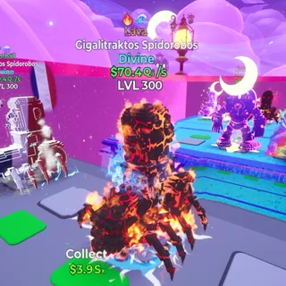 Gigalitraktos Spidorobos Lava 2T LVL 300 / Go Up For Brainrots Fortnite