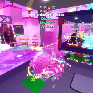 Gigalitraktos Spidorobos Candy 4T LVL 300 / Go Up For Brainrots Fortnite