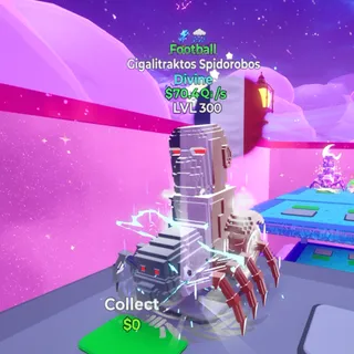 Gigalitraktos Spidorobos Football 2T LVL 300 / Go Up For Brainrots Fortnite