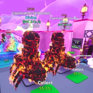 2x Gigalitraktos Spidorobos Lava LVL 300 Bundle / Go Up For Brainrots Fortnite