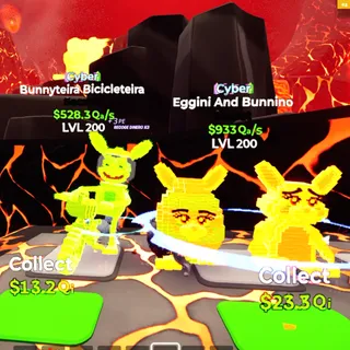 Bunnyteira Bicicleteira & Eggini And Bunnino Cyber  / Go Up For Brainrots Fortnite