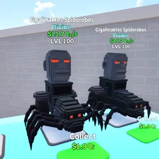 2x Gigalitraktos Spidorobos / Go Up For Brainrots Fortnite