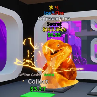 Cobracadabra Ice & Fire 163.3M/s Fortnite Steal The Brainrot