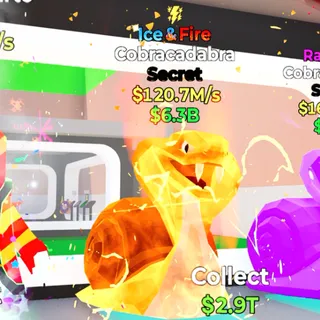 Cobracadabra Ice & Fire 120.7M/s Fortnite Steal The Brainrot