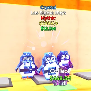 Los Sigma Boy Crystal 299K/s Fortnite Steal The Brainrot