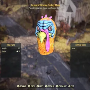 Glowing Turkey Mask