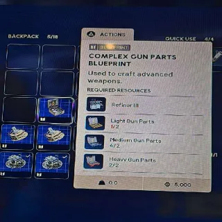 Complex Gun Parts Blueprint Arc Raiders