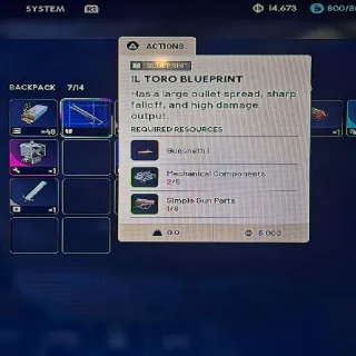 IL Toro Blueprint Arc