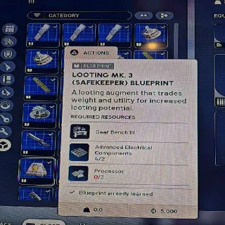 Looting MK 3 Safekeeper Blueprint Arc Raiders