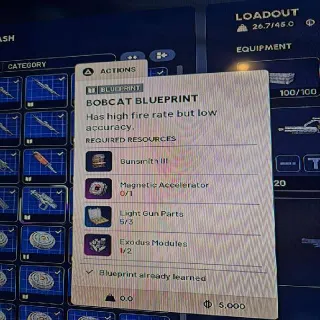 Bobcat Blueprint Arc Raiders