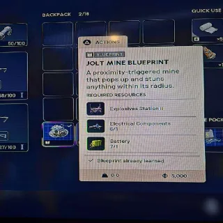 Jolt Mine Blueprint Arc Raiders