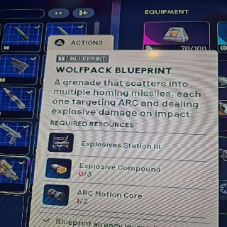 Wolfpack Blueprint Arc Raiders