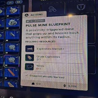 Pulse Mine Blueprint Arc Raiders