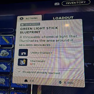 Green Light Stick Blueprint Arc Raiders