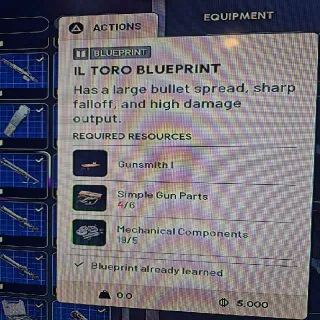 Il Toro Blueprint Arc Raiders