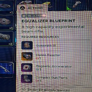 Equalizer Blueprint Arc Raiders