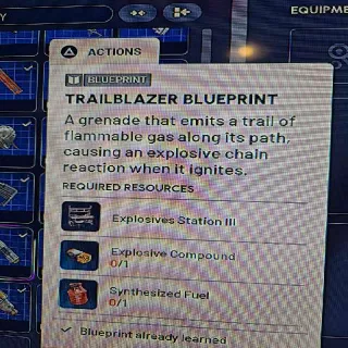 Trailblazer Blueprint Arc Raiders