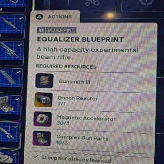 Equalizer Blueprint Arc Raiders