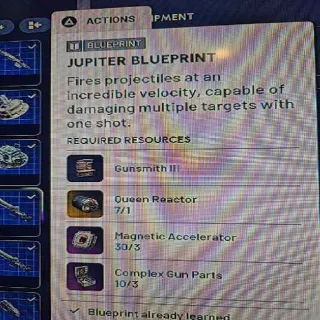 Jupiter Blueprint Arc Raiders