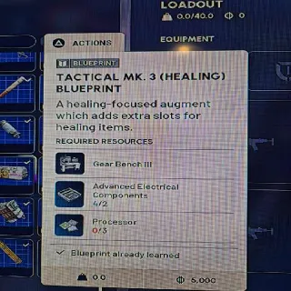 Tactical MK3 Healing Blueprint