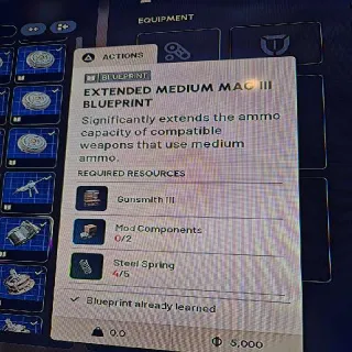 Extended Medium Mag 3 Blueprint Arc Raiders