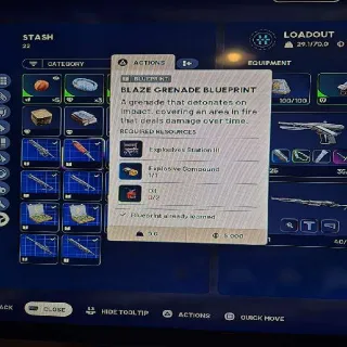 Blaze Grenade Blueprint