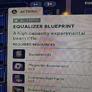 Equalizer Blueprint Arc Raiders